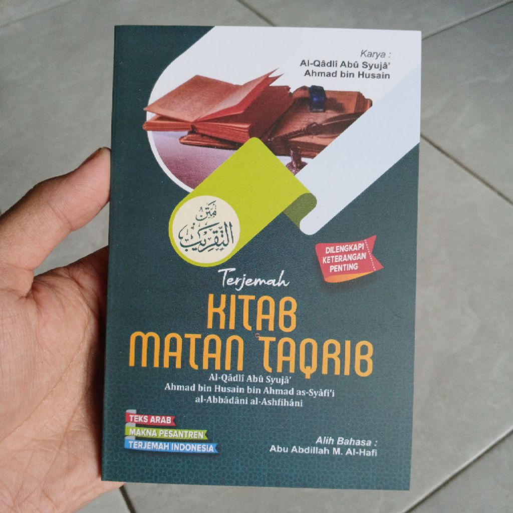 Terjemah Kitab Matan Taqrib 3 Bahasa Arab Indonesia dan Makna Pesantren Ukuran Saku