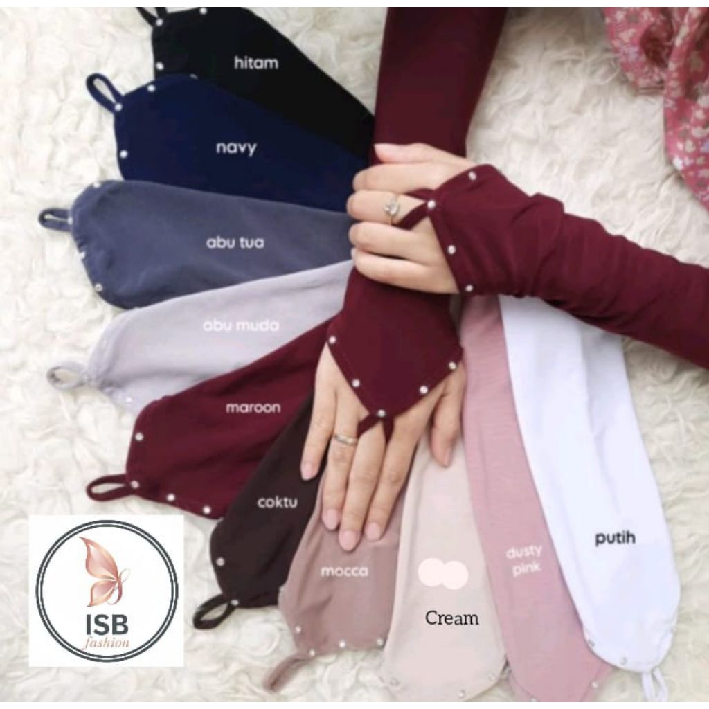 ORIGINAL HANDSOCK/MANSET TANGAN CINCIN MOTIF DIAMOND KRISTAL /BB standar dan jumbo