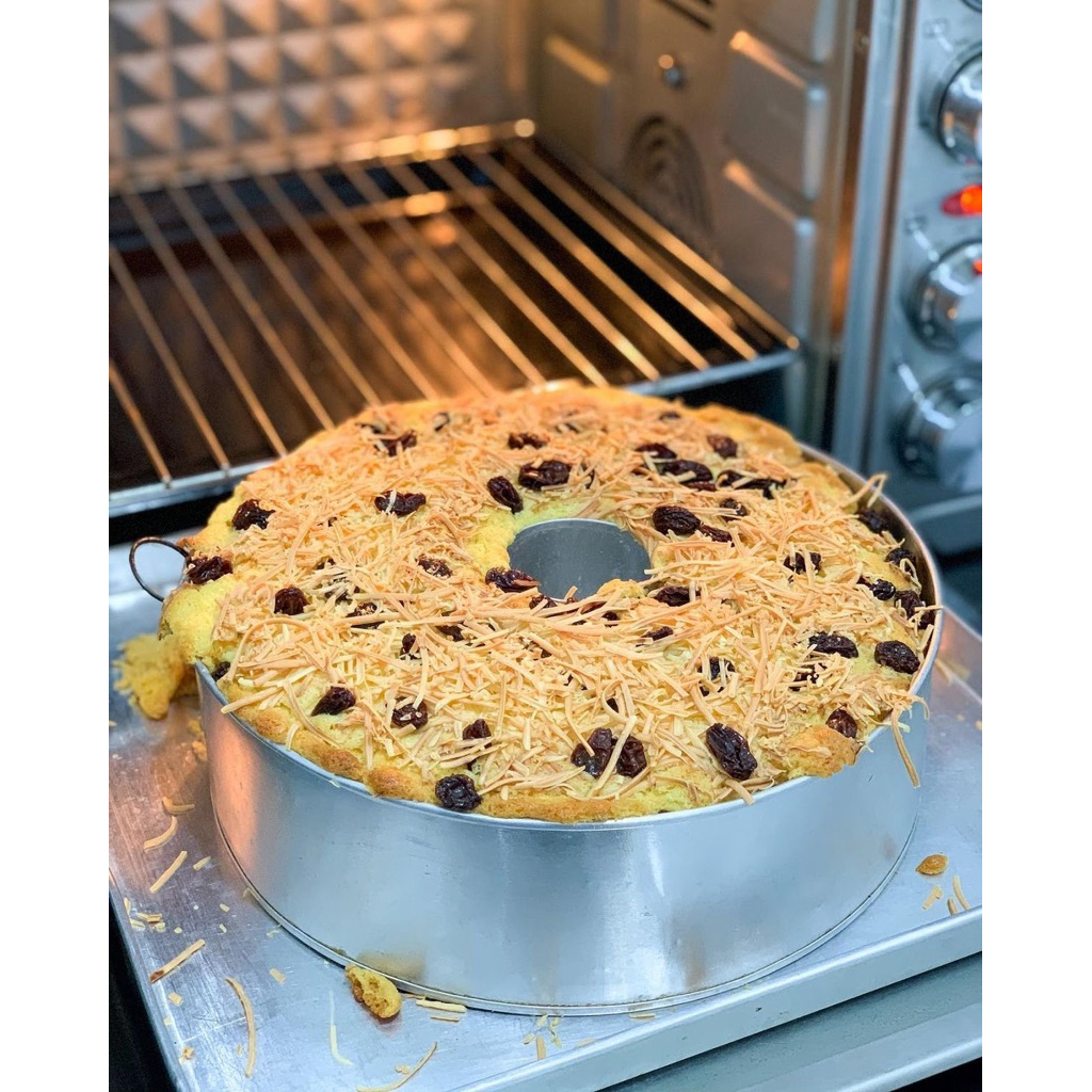 Bolu cake jadul marmer pandan tape pisang