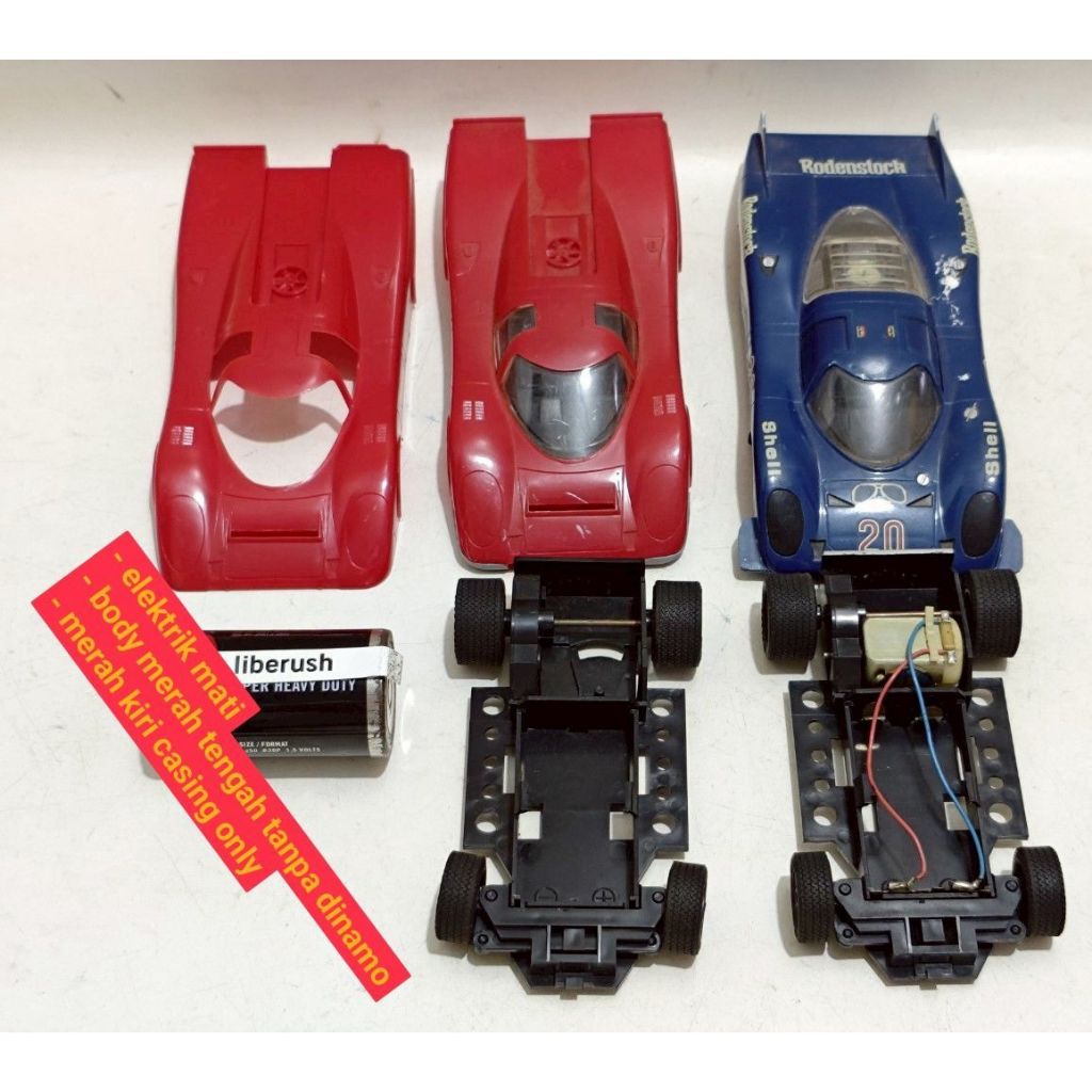 Set junk elektrik mati Mitsuwa model sauber C8 le mans , porsche 917 model kit mini 4wd 4 wd tamiya