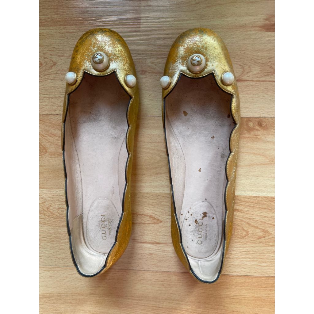 Preloved Sepatu Flat Gucci Original Butuh SPA