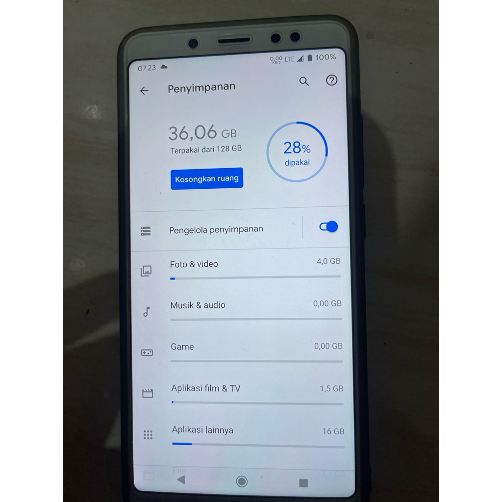 redmi note 5 6/128 second Custom rom absensi