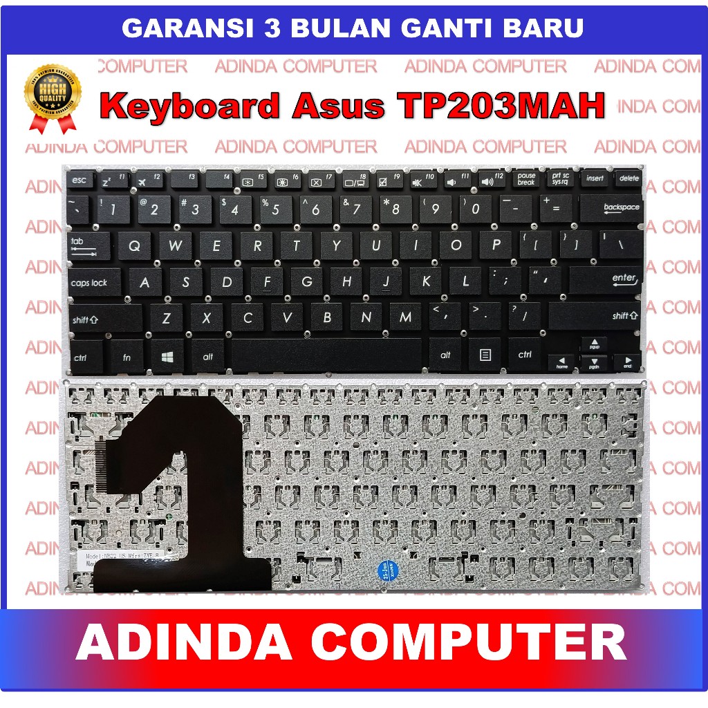 Keyboard Asus Vivobook Flip 12 TP203 TP203MAH TP203N TP203NA TP203NAH