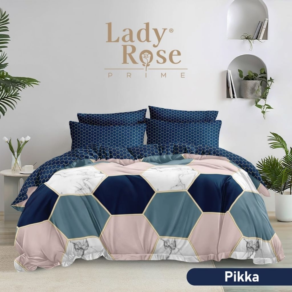 Bedcover Lady Rose King Bantal 4 180x200 tinggi 30cm/Bedcover Set Lady Rose B4 uk180x200