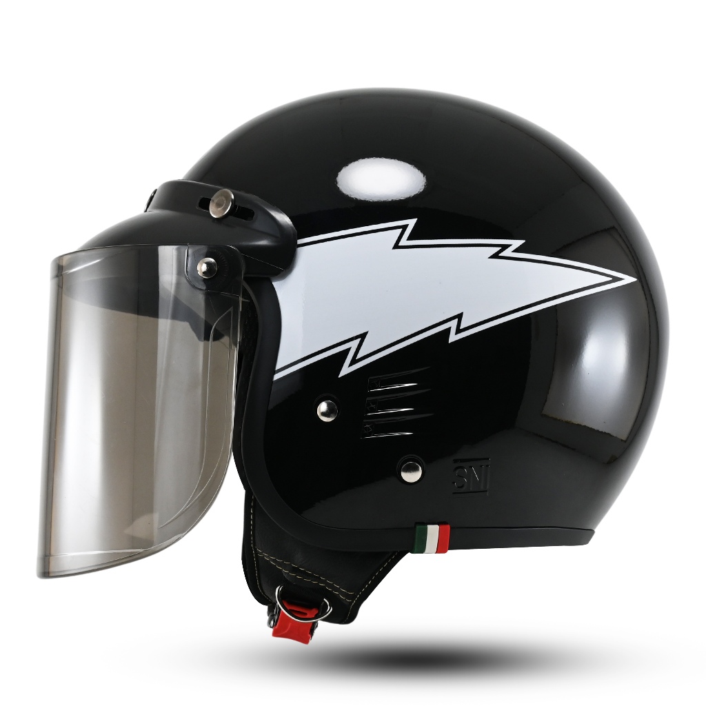 HELM BOGO RETRO DEWASA WANITA HIJAB CEWEK FULL LEHER AESTHETIC