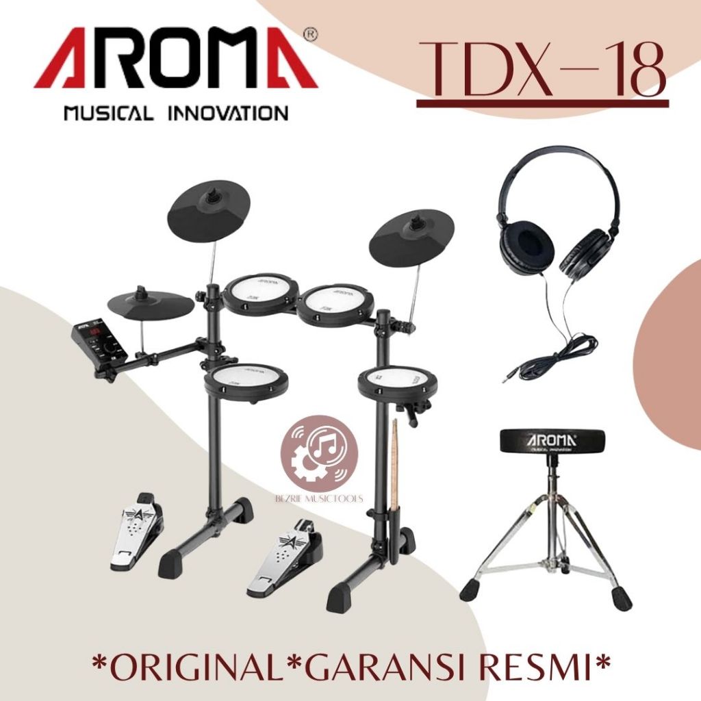 Aroma TDX18 Digital Electronic Drum Kit Drum Elektrik Original TDX-18