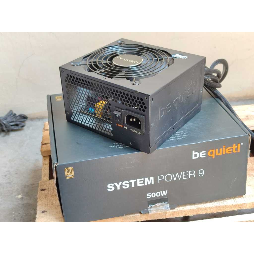 Be Quiet PSU Be Quite SYSTEM POWER 9 500W 80+ BRONZE - cable Black | PSU 550 Watt 80 plus BRONZE