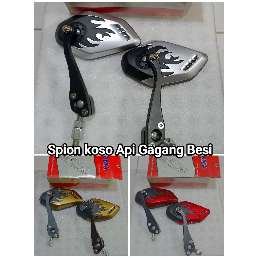 SPION MOTOR KOSO GMA API GAGANG BESI / SPION MOTOR