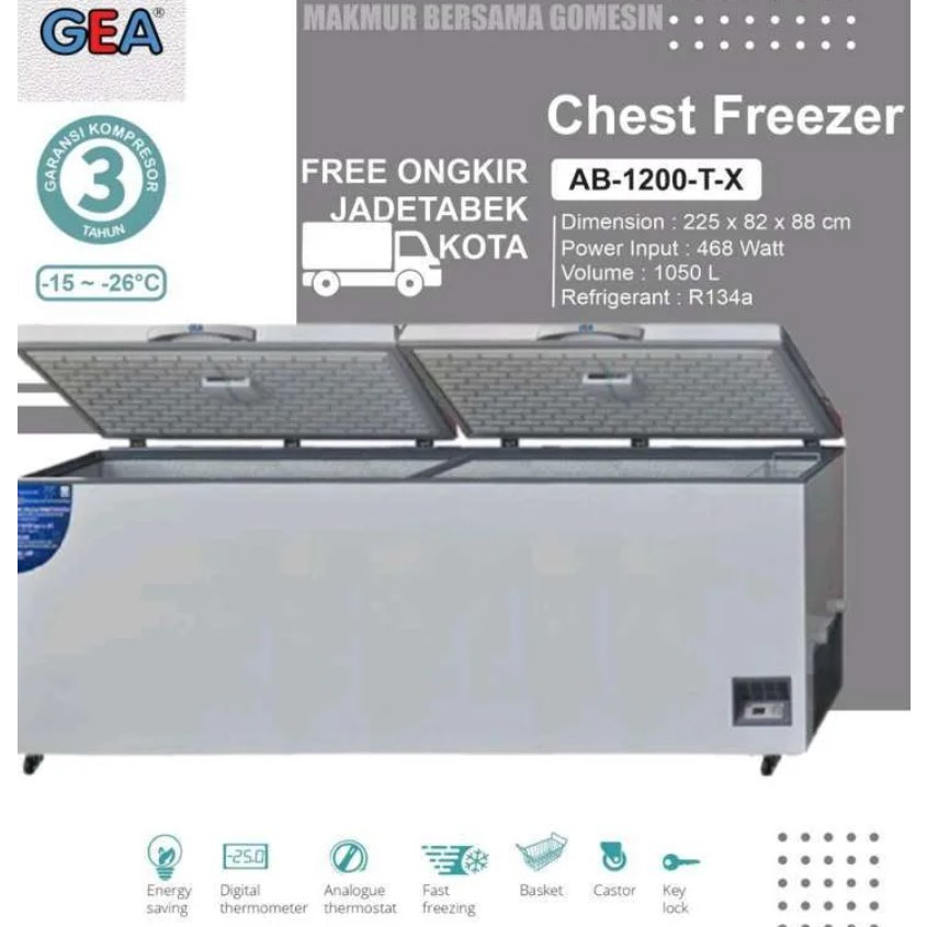 Chest Freezer / Box Freezer GEA 1200L - (AB-1200)