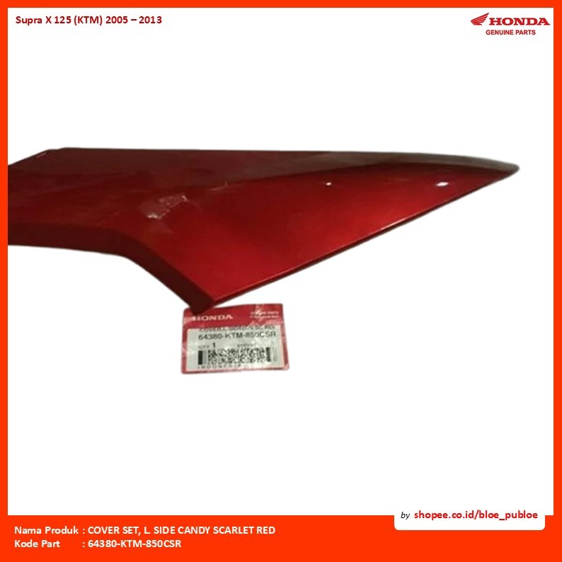 COVER SET, L. SIDE CANDY SCARLET RED/64380KTM850CSR