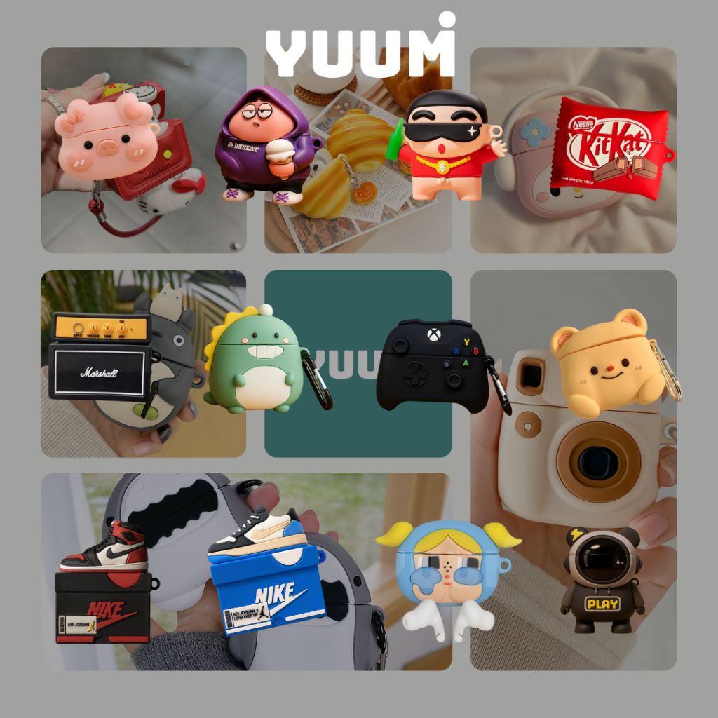 Case AirPods 1 2 Lucu Casing AirPods by Yuumi Singed Case [Free Hook]