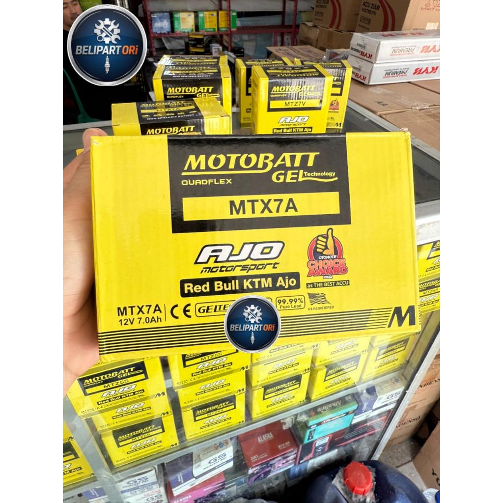 Aki Motobatt MTX7A Utk Kawasaki Ninja 250 Karbu / Aki Ninja 250 Karbu Jaminan 100% Original