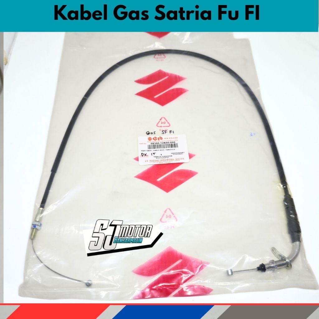 Kabel Gas Throttle Cabel Assy Original SGP Satria Fu FI Injeksi 58300-12K00-000