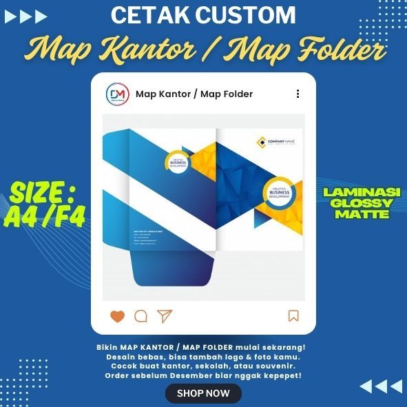 Cetak Map Kantor Custom,Map Folder Map Sekolah Free Desain