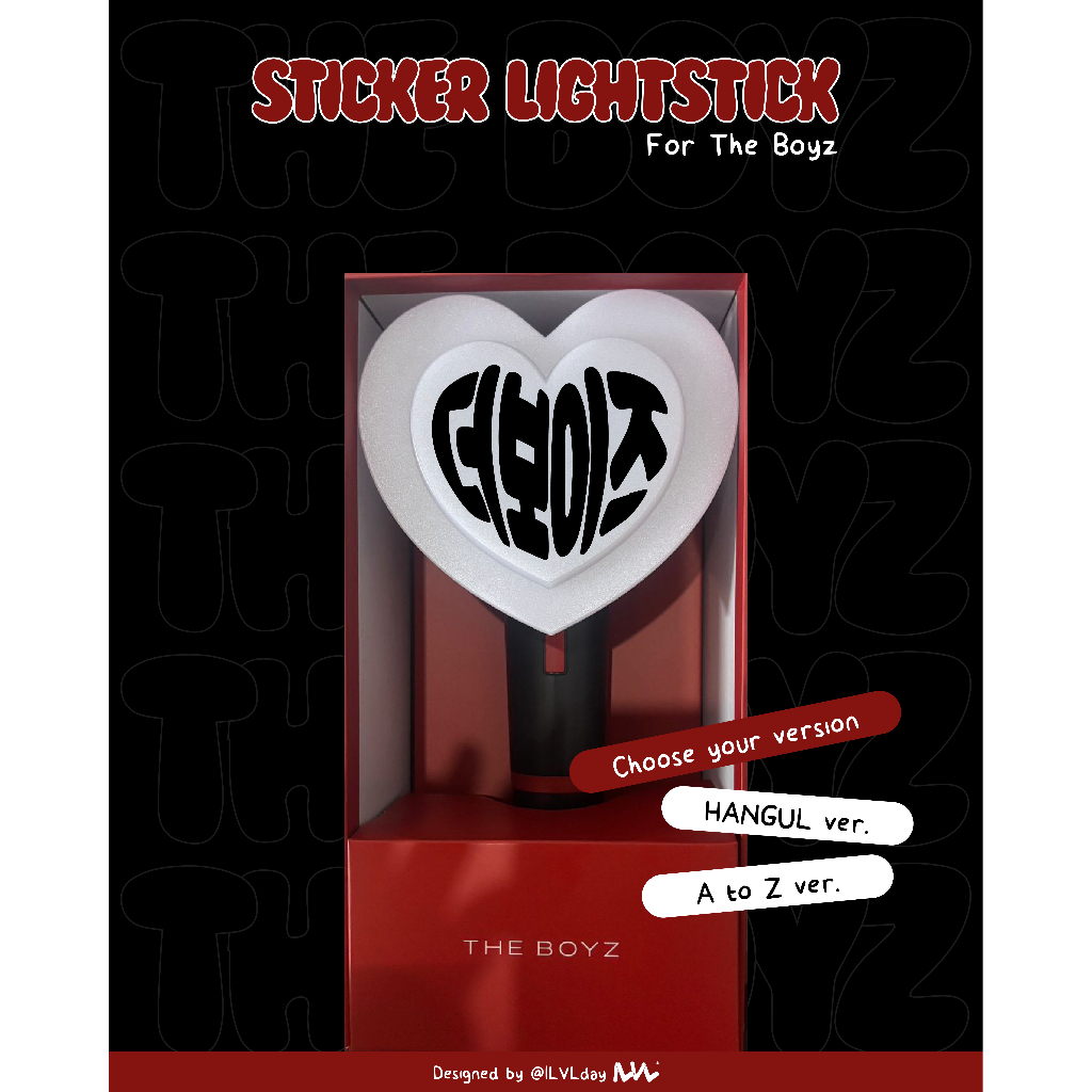 [READY STOCK] Sticker Lightstick THE BOYZ