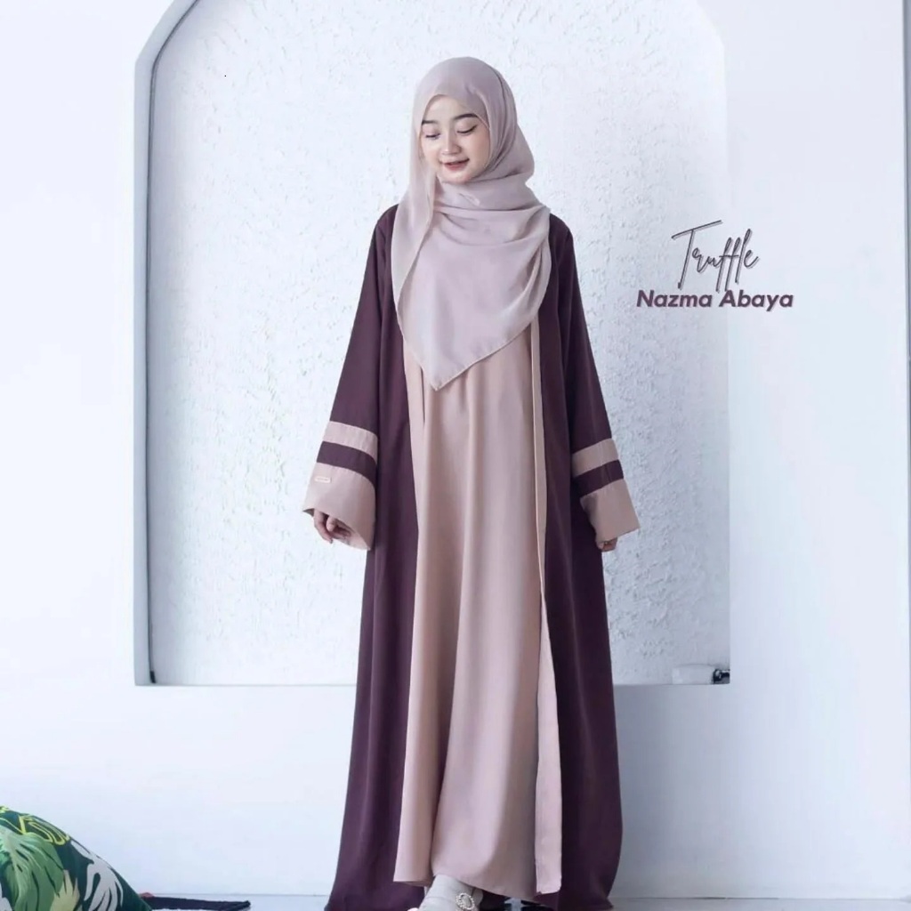 Gamis Anak Perempuan Crinkle Airflow 12-17 Tahun || Abaya Anak Remaja Premium Kombinasi Warna