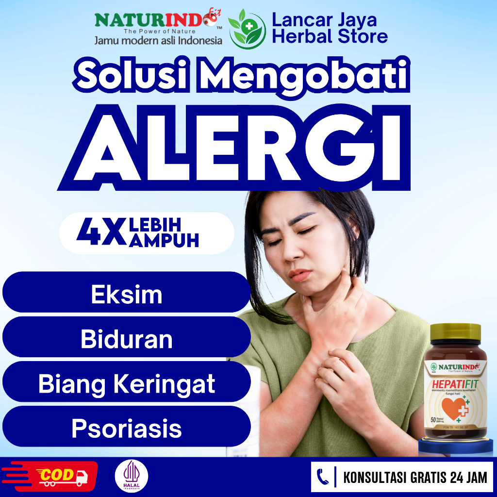 Obat Alergi Biduran Eksim Psoriasis Biang Keringat Gatal Herbal Naturindo