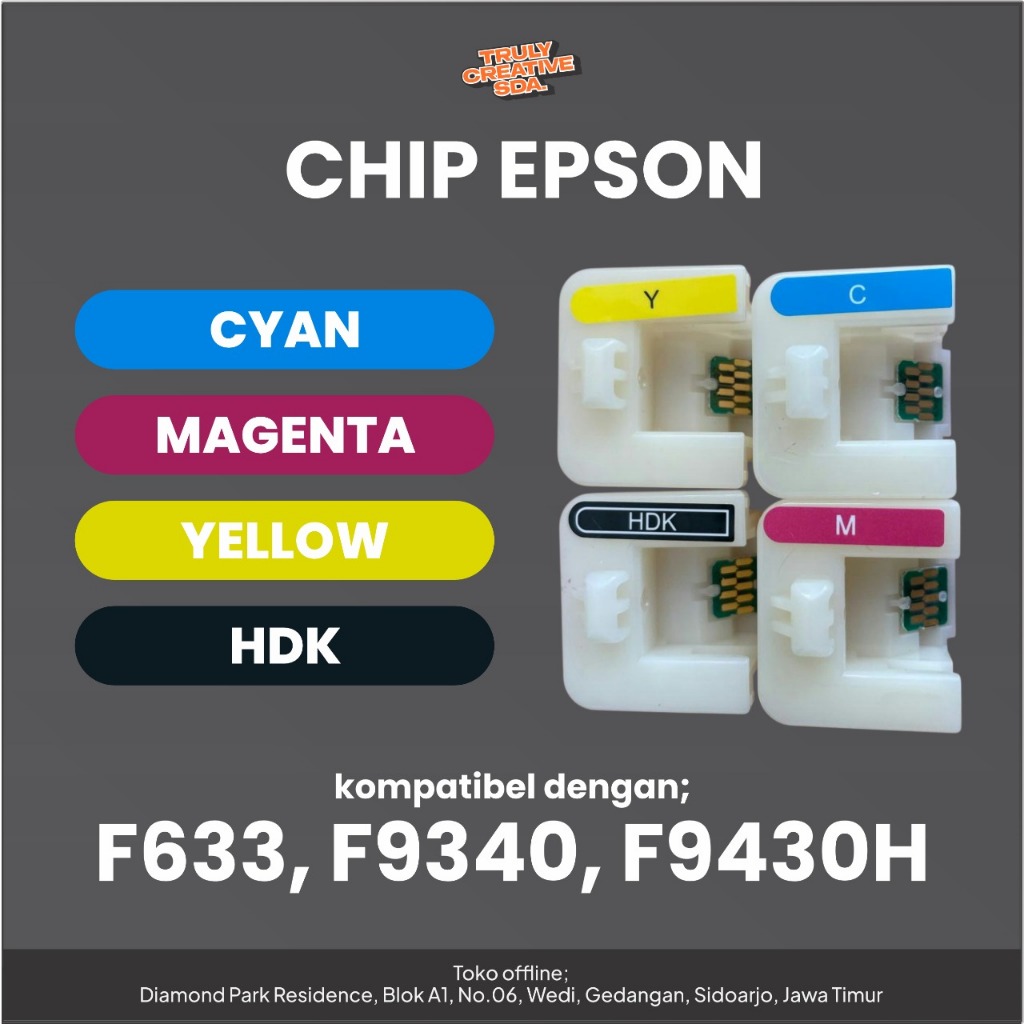 Chip Tinta Printer Epson F6330 | F9340 | F9430H