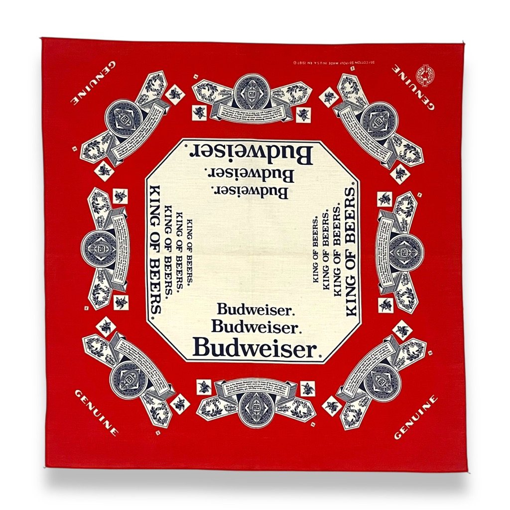 Bandana Vintage 90s BUDWEISER made in USA