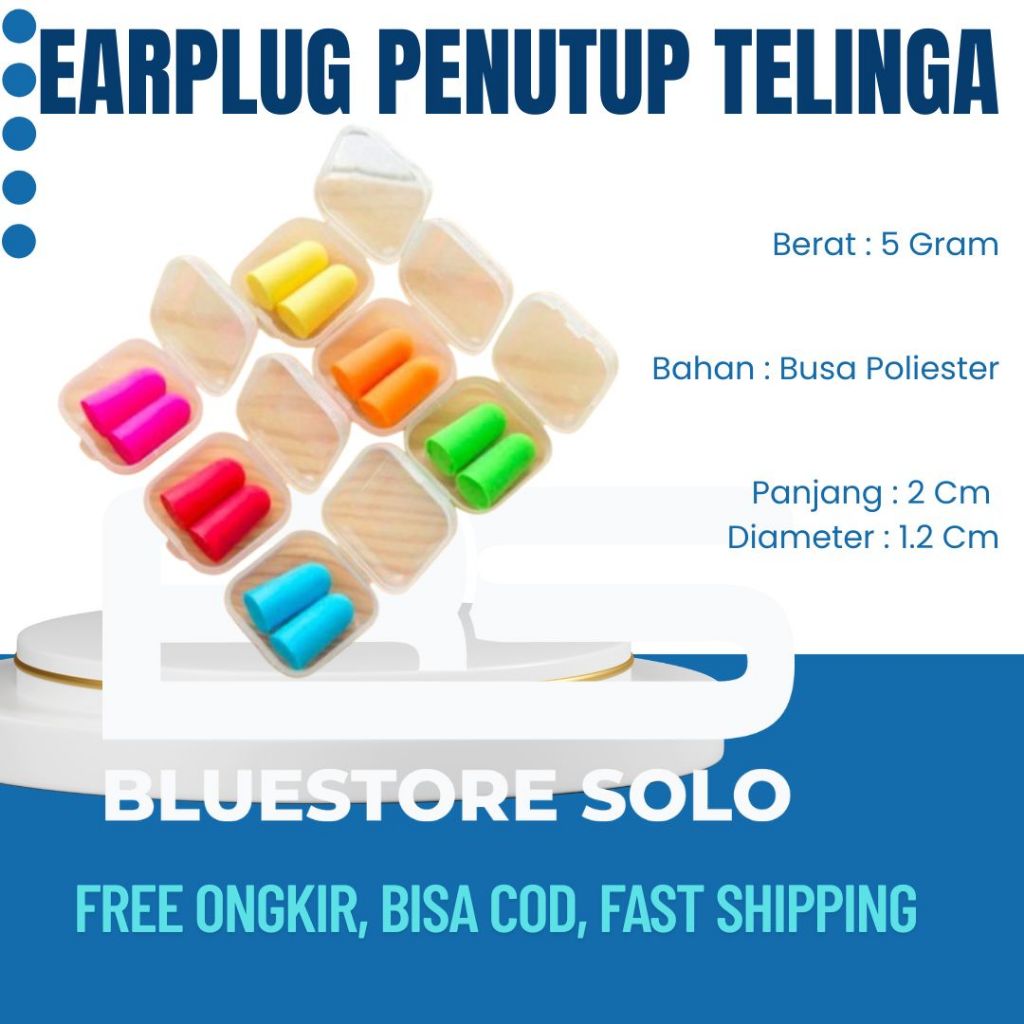 Earplug Penutup Telinga Penyumbat Telinga Sumbat Tutup Telinga