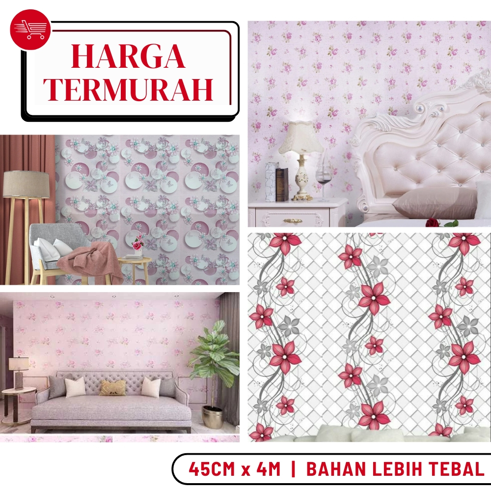Wallpaper Dinding Kamar Tidur Motif Bunga Dandelion Ungu Soft Wallpaper Dinding Ruang Tamu Motif Bun