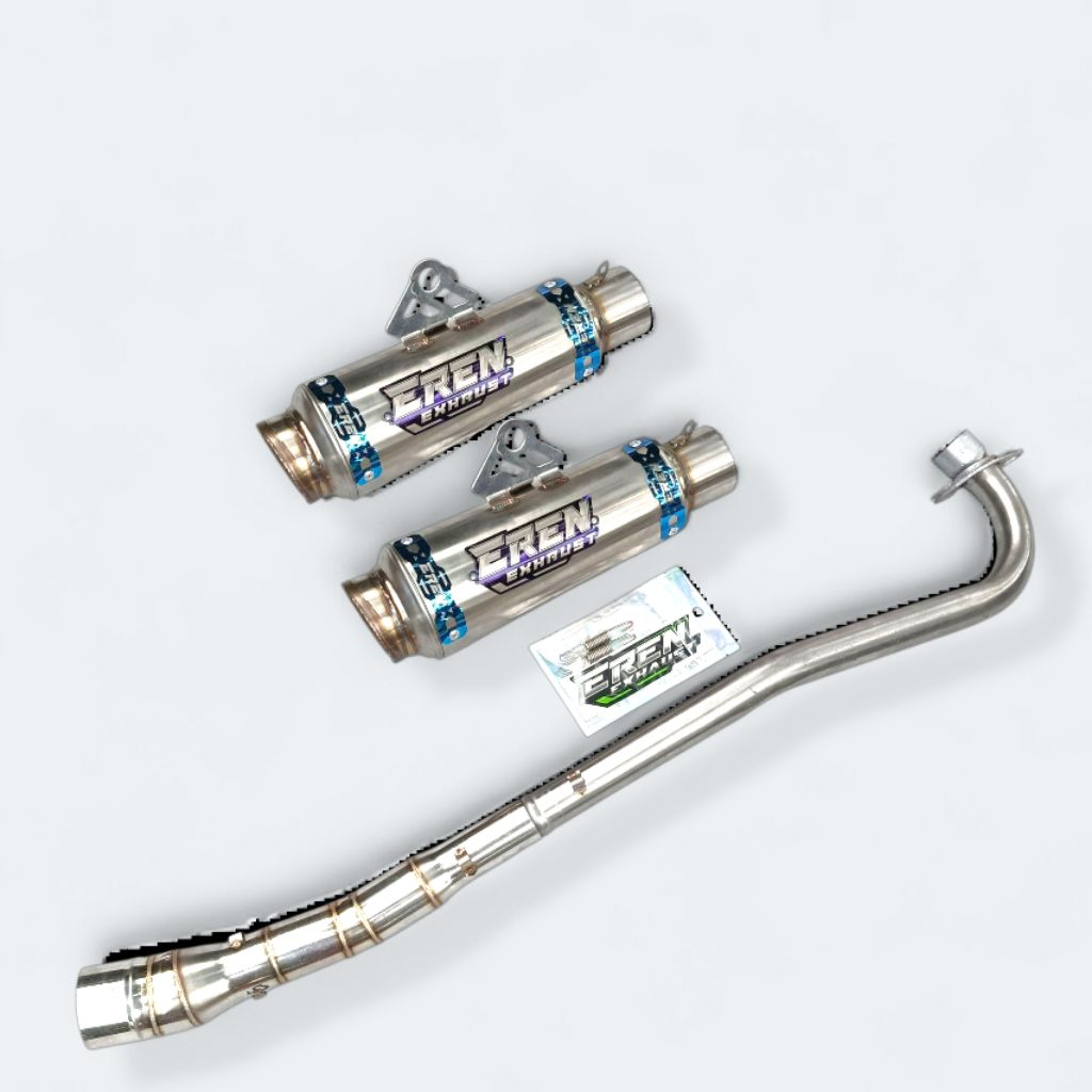 Knalpot racing Eren original tipe RC1 stenlis bebek std/bore up jupiter z vega r zr karisma supra x 
