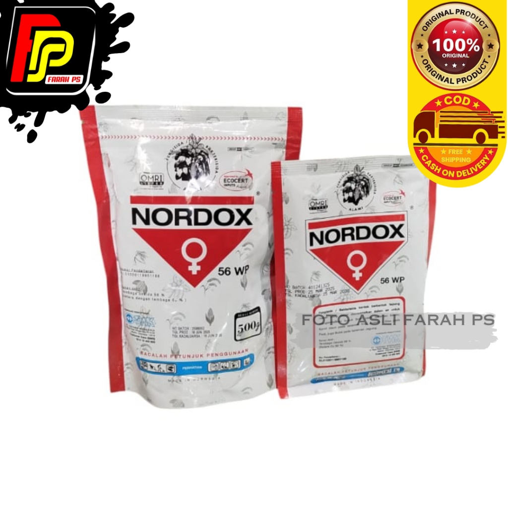 Fungisida Bakterisida NORDOX 56 WP 100 gram - NORDOX Fumgisida Bakterisida