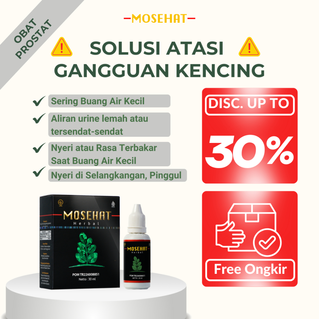 MOSEHAT OBAT JAMU PROSTAT TERMANJUR BPOM HALAL