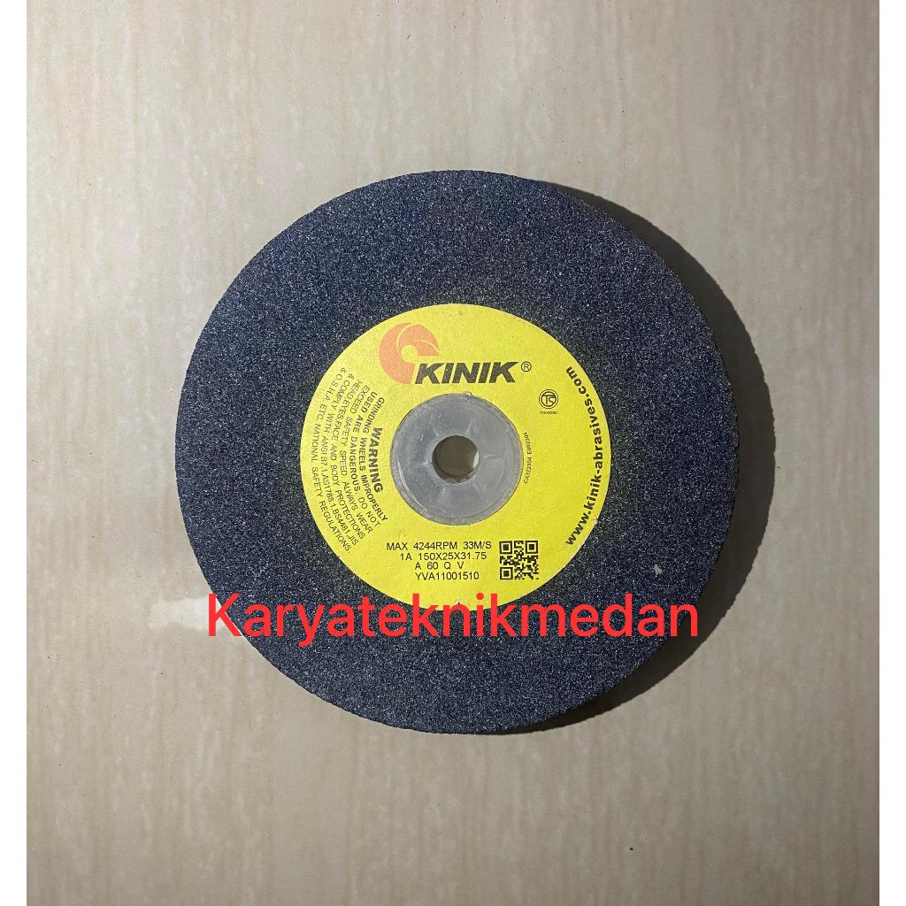 BATU GERINDA DUDUK KINIK 150x25x31.75 A60QV KINIK ABU