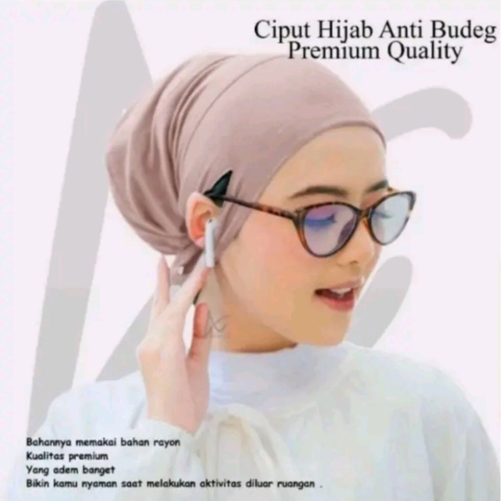 Ciput Lubang telinga bahan kaos katun premium