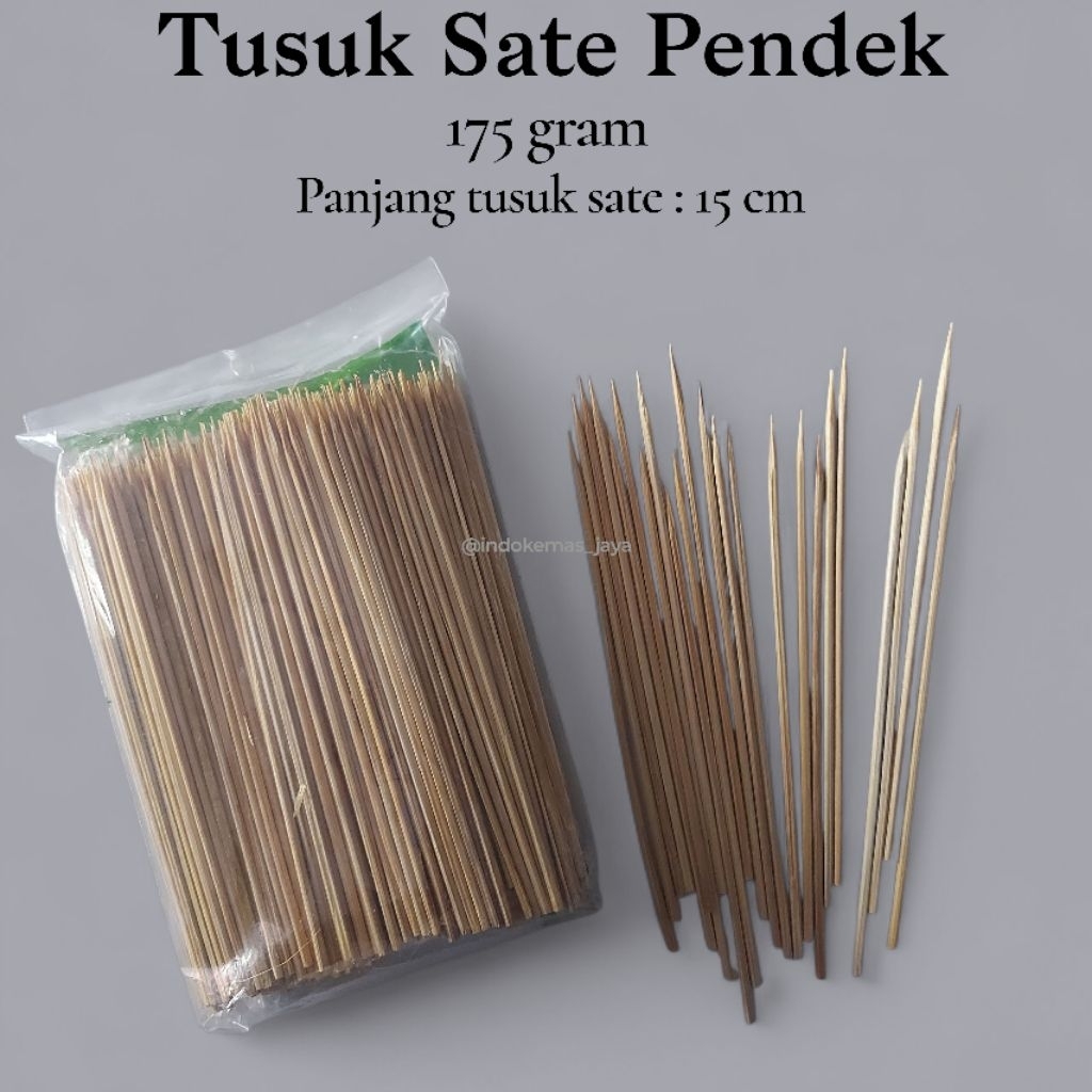 Tusuk Sate Pendek/ Tusuk Cilok/ Tusuk Sempol/ Tusuk dari bahan bambu
