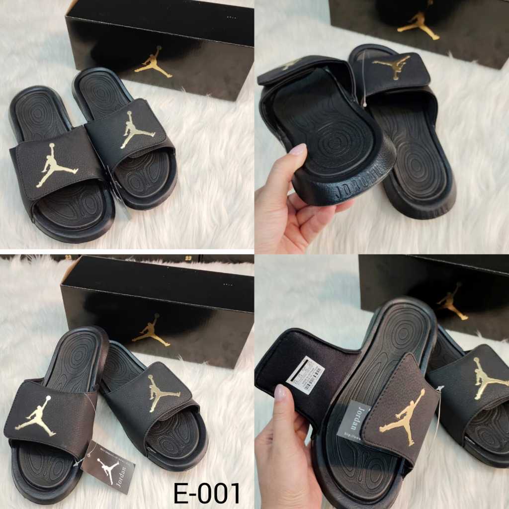 E-01 Slipper Air Jordan Hydro Black Gold