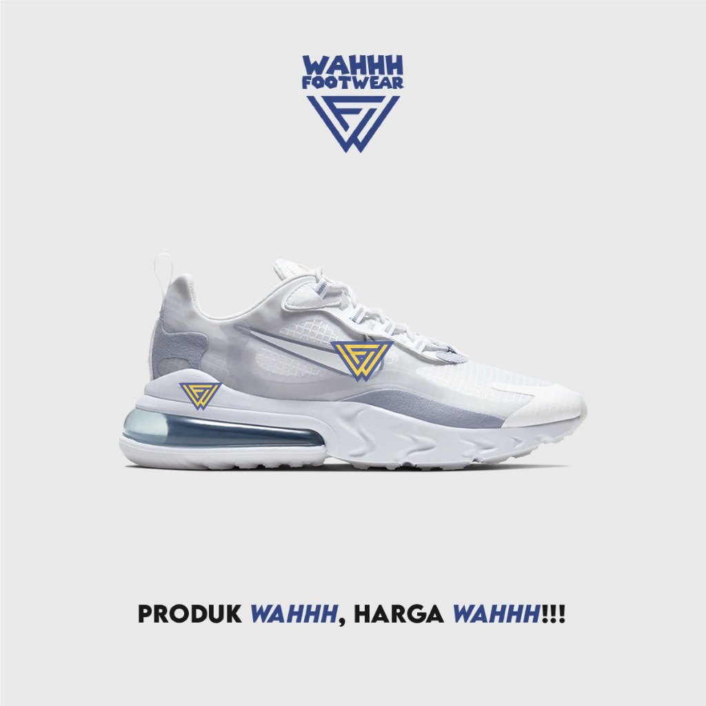 NK Air Max 270 React - White Pure Platinum