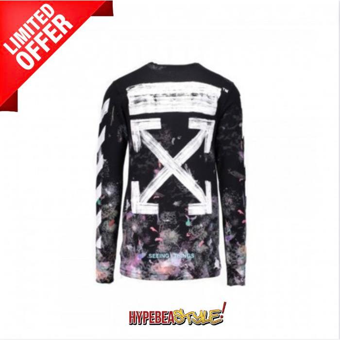 OFF WHITE GALAXY BRUSHED LONG SLEEVE TEE