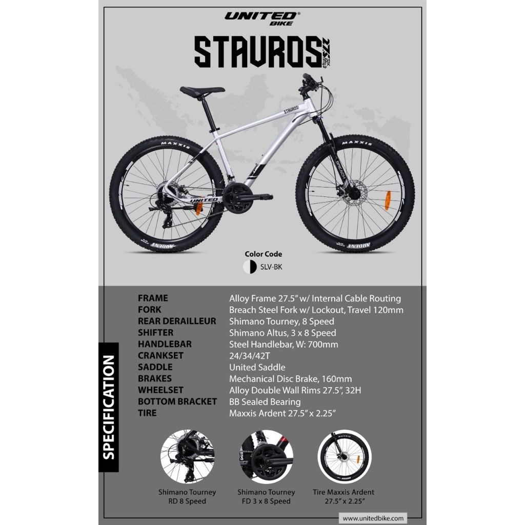 Sepeda MTB 27.5” United STAVROS