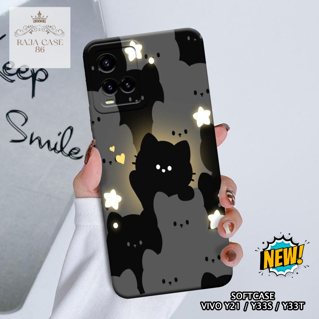 Case Vivo Y21 / Y33s / Y33t - casing Vivo Y21 - Motif case Kartun - Pelindung handphone - Vivo - Sof