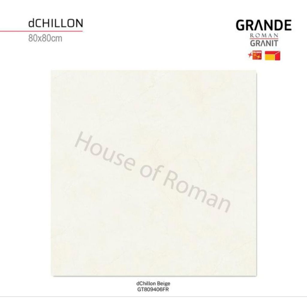 Roman Granit GT809406FR dChillon Beige 80x80 Kw1