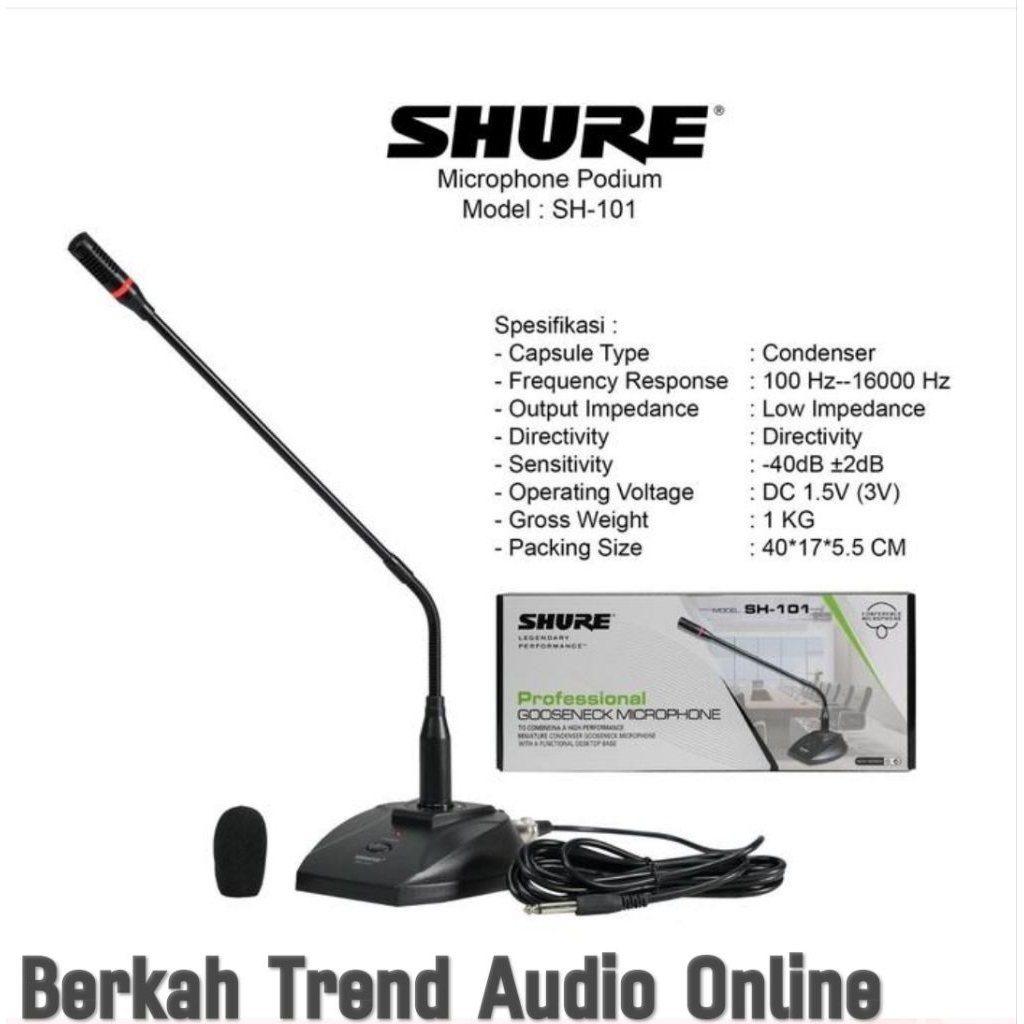 Mic Kabel SHURE SH 101 Conferece/Mic Podium