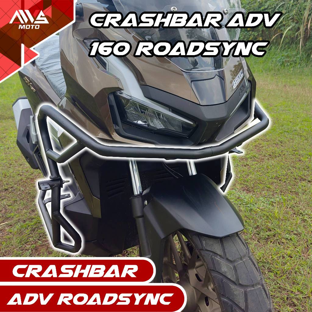 Crashbar adv 160 roadsync, tulbular adv 160 roadsync, crashbar adv 160 rodsync full body depan