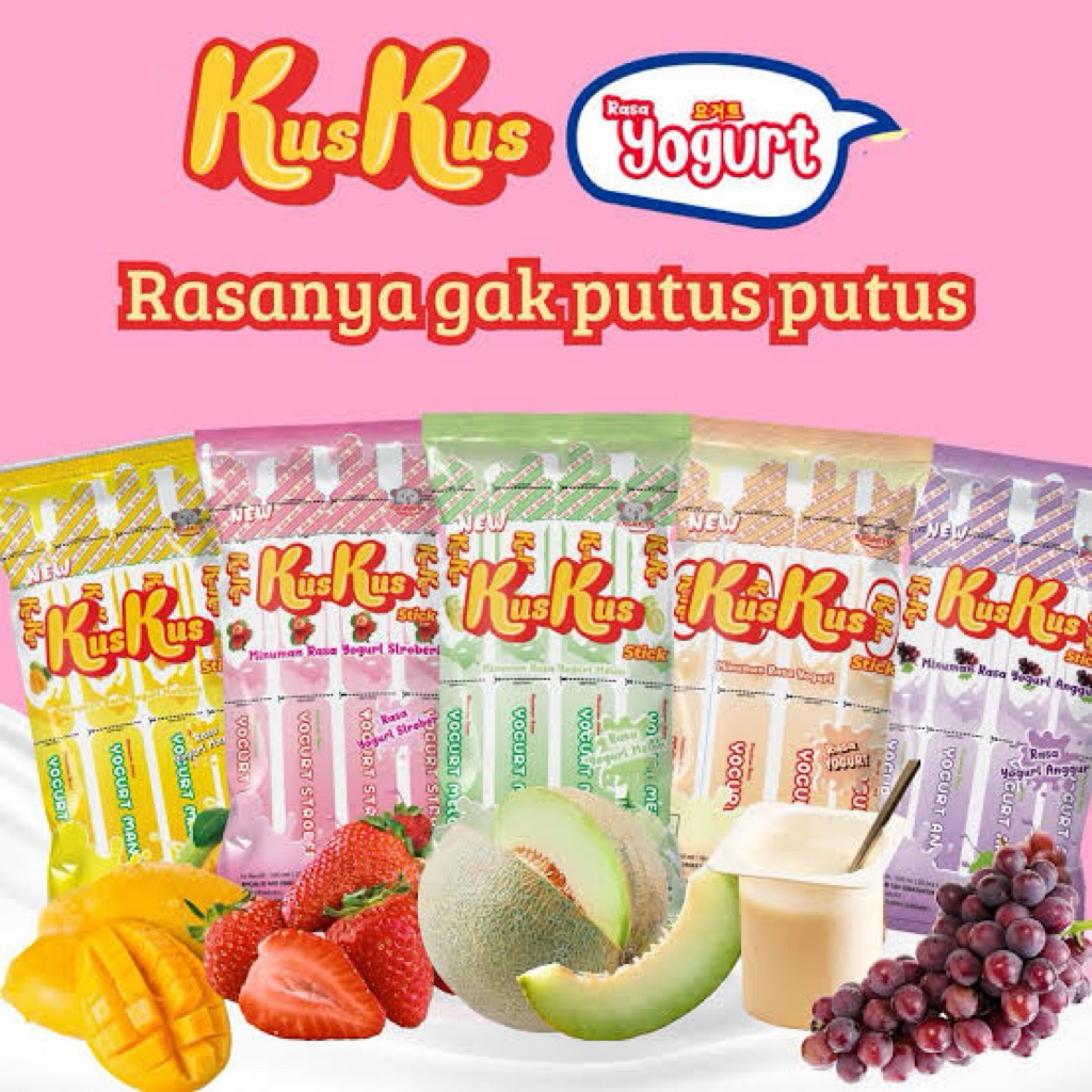 KUSKUS Stick Yoghurt Buah Isi 10 Pcs