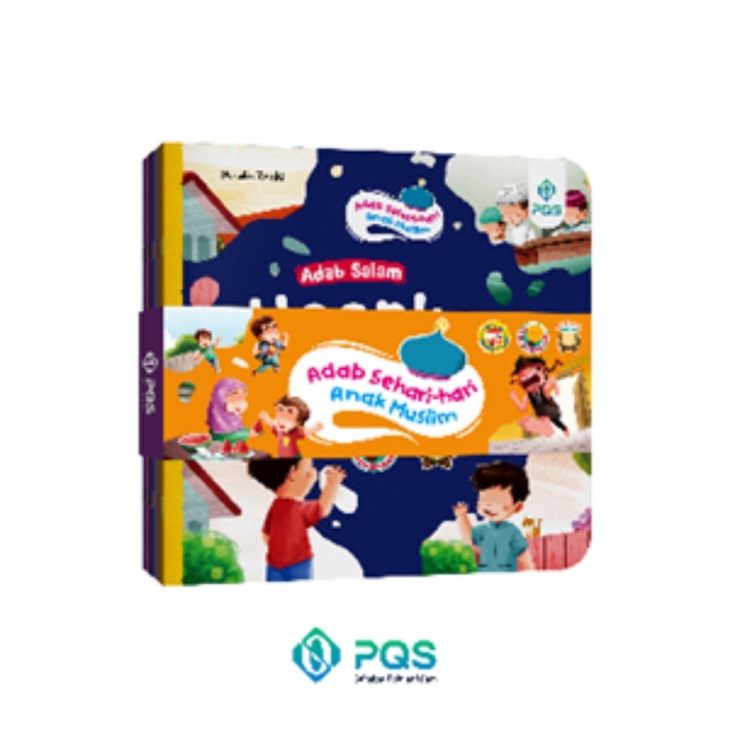 Pustaka Qur'an Sunnah - 10 Buku Adab Sehari-hari Anak Muslim Bonus Flash Card Adab