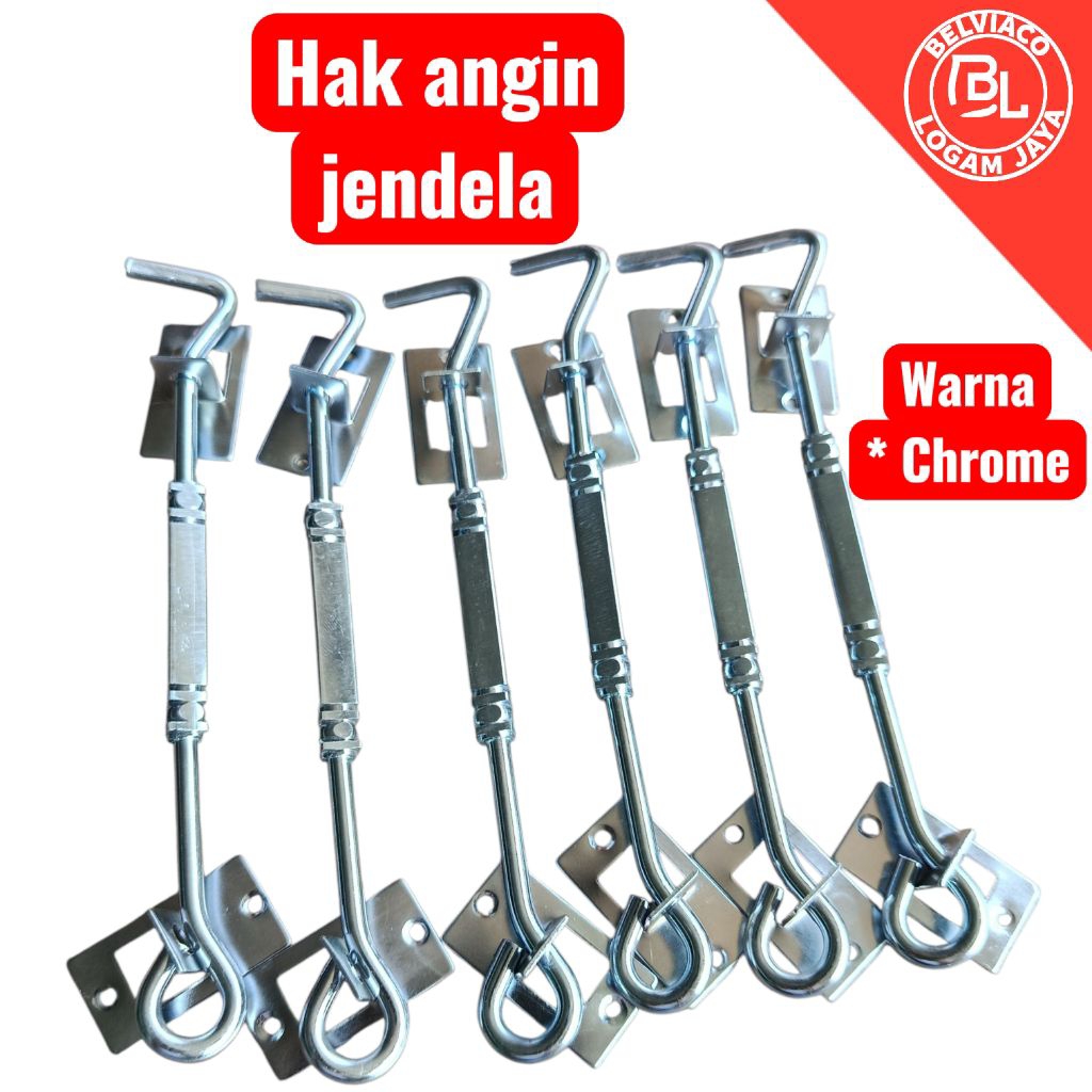 Hak angin jendela rumah penahan jendela cantolan jendela cengkal jendela panjang 20cm