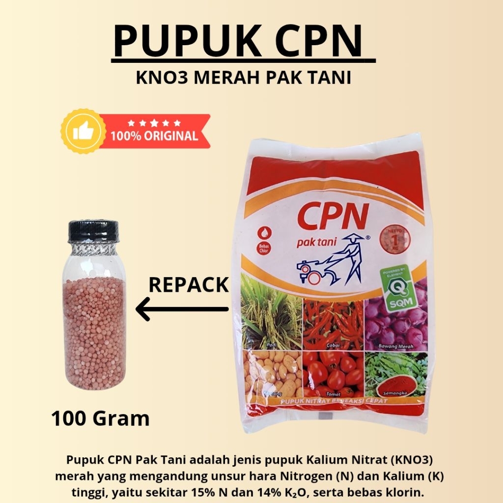 PUPUK CPN PAK TANI || KNO3 MERAH PAK TANI || ORIGINAL || REPACK