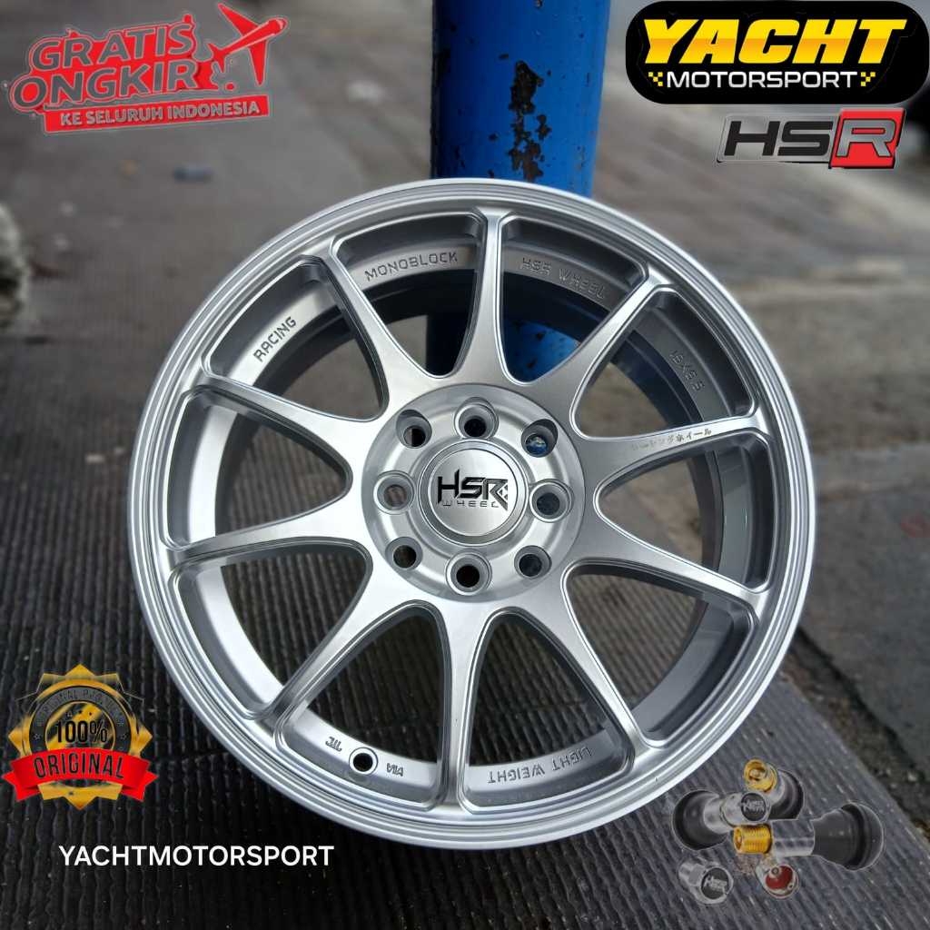 PROMO HSR Indy Velg 15 Inch Silver Brio Jazz Vios datsun Agya  Free Ongkir
