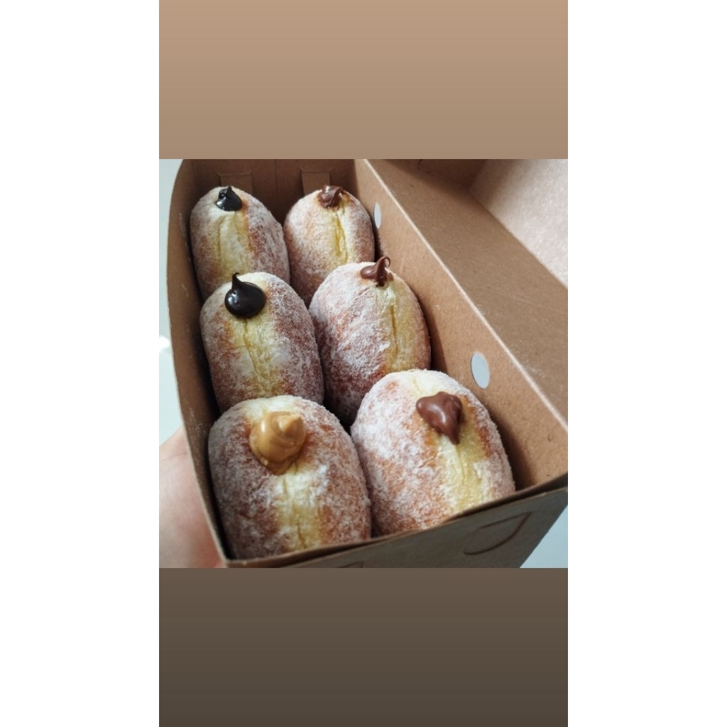 Bomboloni Kentang isi 6 FULL NUTELLA