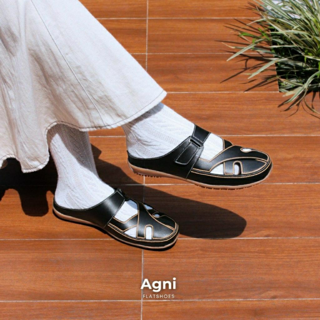 ONE LOVE AGNI BUSTONG FLATSHOES - SEPATU FLAT MULES WANITA