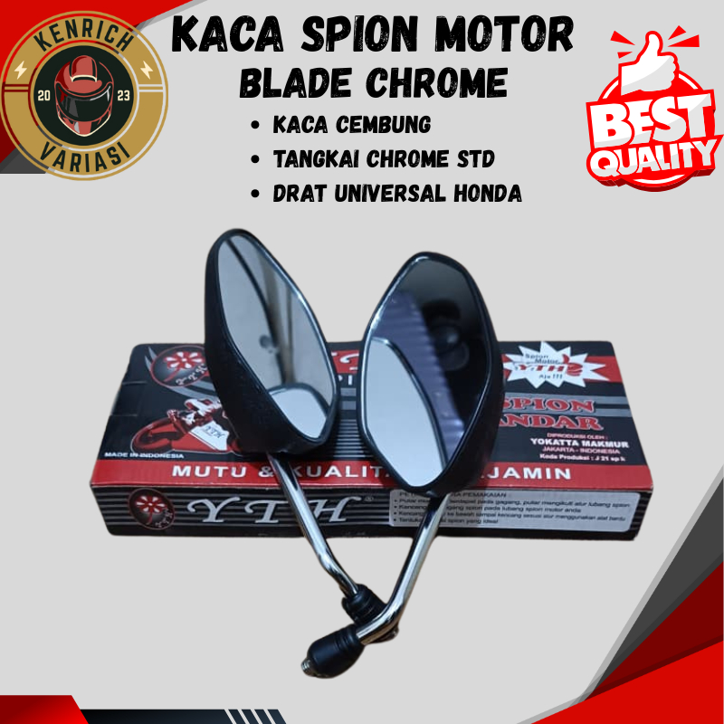 Kaca Spion Beat Gagang Chrome Model Blade Universal Honda Vario Beat Pcx Spacy Genio