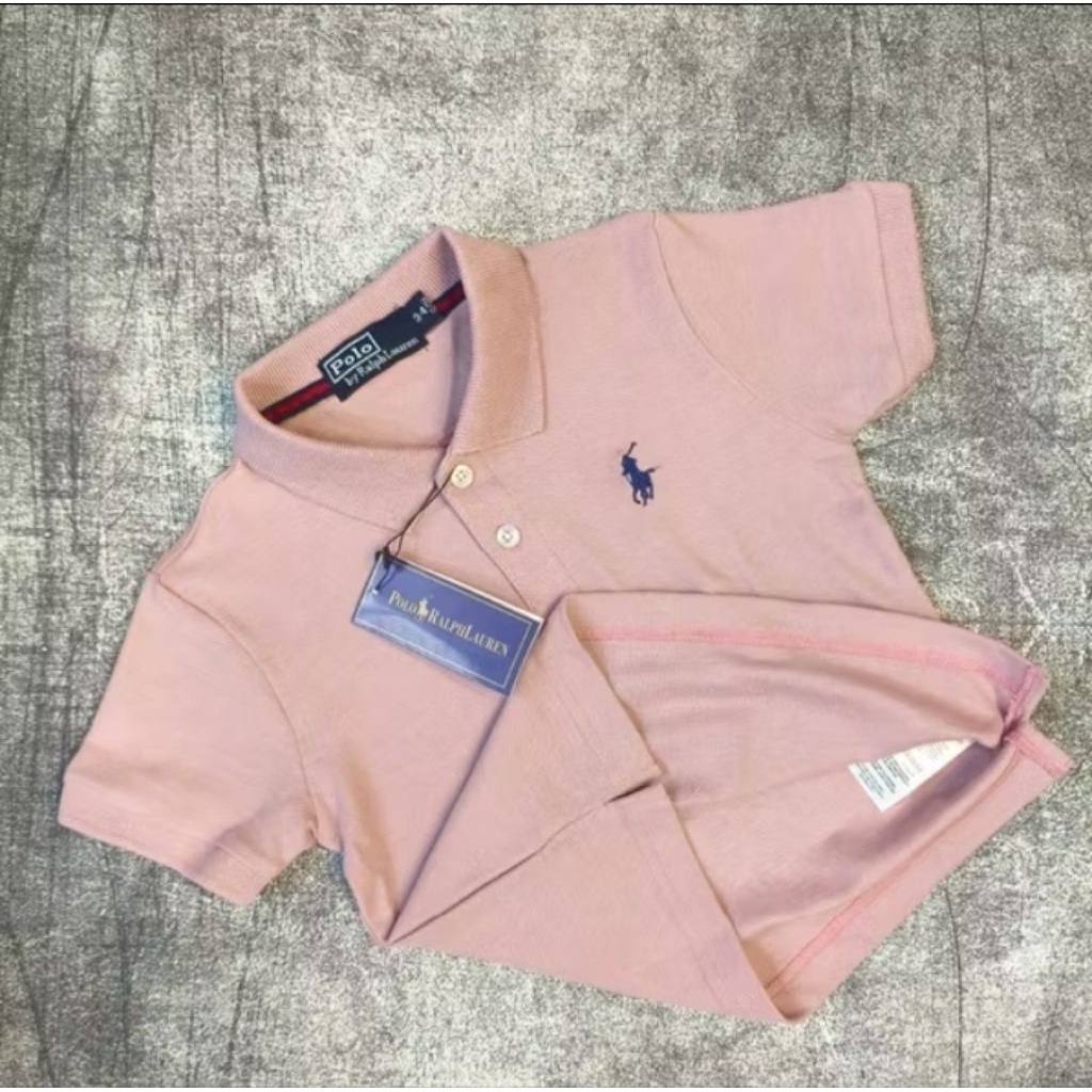 kaos anak Polo Ralph Lauren Anak Laki-Laki 1-12 Tahun Slim Fit Lengan Pendek