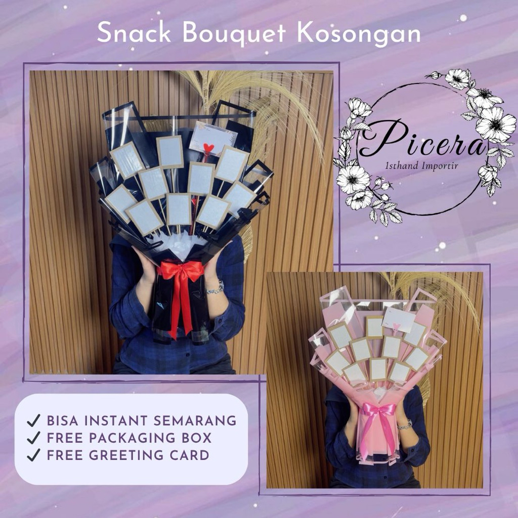[READY BISA INSTANT SEMARANG] TERMURAH SIZE BESAR JUMBO Snack Bouquet Kosongan Isi 5 Slot / 10 Slot 