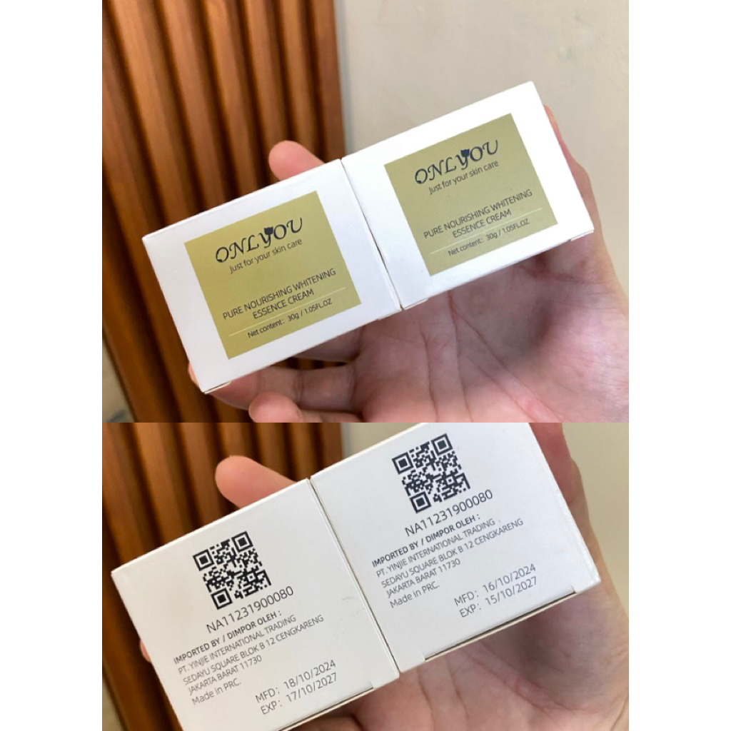 Preloved ONLYOU Whitening essence cream Luxurious Wajah Pelembab Anti-Kerut Anti penuaan